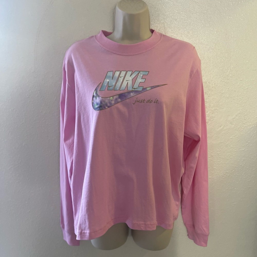 Nike Pink Long Sleeve Top
